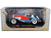 1935 Duesenberg SSJ Convertible Blue and Red 1/32 Diecast Model Car by Signature Models