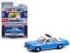 1982 Plymouth Gran Fury Light Blue with White Top "NYPD" (New York City Police Department) "Hot Pursuit" Series 37 1/64 Diecast Model Car by Greenlight