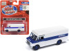 1990 GMC Step Van "ACDelco" White with Blue Stripe 1/87 (HO) Scale Model by Classic Metal Works