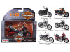 Harley Davidson Motorcycle 6pc Set Series 34 1/18 Diecast Models by Maisto