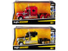 Set of 2 pieces International LoneStar Trucks Red and Black "Custom Rigs" 1/64 Diecast Models by Maisto