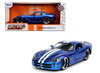 2008 Dodge Viper SRT 10 Candy Blue with White Stripes "Bigtime Muscle" Series 1/24 Diecast Model Car by Jada