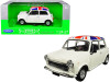 Mini Cooper 1300 White with British Flag on the Roof 1/24-1/27 Diecast Model Car by Welly