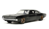 Dom's 1968 Dodge Charger Widebody Matt Black "Fast & Furious 9 F9" (2021) Movie 1/24 Diecast Model Car by Jada