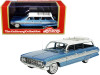 1962 Oldsmobile Dynamic Fiesta Wagon with Roof Rack Wedgewood Blue Metallic with White Top Limited Edition to 250 pieces Worldwide 1/43 Model Car by Goldvarg Collection