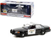 2008 Ford Crown Victoria Police Interceptor Black and White CHP "California Highway Patrol" "Hot Pursuit" Series 1/24 Diecast Model Car by Greenlight
