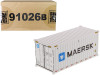 20' Refrigerated Sea Container "MAERSK" White "Transport Series" 1/50 Model by Diecast Masters