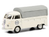 Volkswagen T1b Pritsche Plane Pickup Truck with Canopy #53 Cream 1/87 (HO) Diecast Model by Schuco