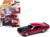 1970 Plymouth AAR Barracuda Moulin Rouge Red with Black Stripes and Hood and Collector Tin Limited Edition to 4540 pieces Worldwide 1/64 Diecast Model Car by Johnny Lightning