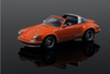 1/64 Tatsuma Porsche 911 964 Targa Restomod (Danica Orange) Diecast Car Model