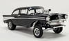 1/18 ACME 1957 Chevrolet Chevy Bel Air Belair Gasser "NIGHT STALKER" (Black) Diecast Car Model LImited