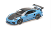 2019 Porsche 911 GT3RS (991.2) Blue with Golden Magnesium Wheels Limited Edition to 330 pieces Worldwide 1/18 Diecast Model Car by Minichamps