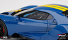 1/18 TopSpeed  Ford GT Sunoco Blue w/ Yellow Stripe 