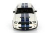1/18 Shelby Collectibles 2007 Ford Shelby GT500 (White with Blue Stripes) Diecast Car Model