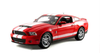 1/18 Shelby Collectibles 2010 Ford Shelby GT500 (Red with White Stripes) Diecast Car Model
