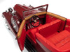 1934 Packard V12 Victoria Burgundy with Red Soft Top and Red Interior 1/18 Diecast Model Car by Autoworld