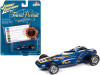 1/64 Johnny Lightning Special Blue Metallic with Poker Chip (Collector Token) and Game Card "Trivial Pursuit" "Pop Culture" Series 1/64 Diecast Model Car by Johnny Lightning