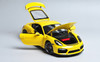 1/18 Schuco Porsche Cayman GT4 (Yellow) Diecast Car Model