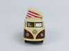 Volkswagen T1 Camper Bus with Pop-Top Roof Brown and Cream 1/64 Diecast Model by Schuco