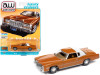 1975 Cadillac Eldorado Mandarin Orange Metallic with White Roof Back Section "Luxury Cruisers" Limited Edition to 12920 pieces Worldwide 1/64 Diecast Model Car by Autoworld