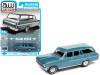 1963 Chevrolet II Nova 400 Station Wagon Azure Aqua Blue Metallic "Muscle Wagons" Limited Edition to 13904 pieces Worldwide 1/64 Diecast Model Car by Autoworld