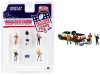 1/64 American Diorama "Tailgate Party" Diecast Set of 6 pieces (4 Figurines and 2 Accessories)