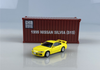 1/64 DieCast Master  Nissan Silvia S15 Yellow LHD Red Container (Red Container)