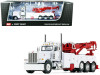 Peterbilt 389 with Century 1150 Rotator Wrecker Tow Truck White and Red 1/64 Diecast Model by DCP/First Gear