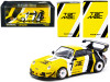 Porsche RWB 993 #7 "Tarmac" Yellow and Black with METAL OIL CAN "RAUH-Welt BEGRIFF" 1/64 Diecast Model Car by Tarmac Works