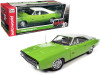 1/18 Auto World 1970 Dodge Charger R/T with Luggage Rack FJ5 Sublime Green with White Top and White Interior "Hemmings Muscle Machines" Magazine Cover Car (November 2014) "American Muscle 30th Anniversary" Diecast Car Model