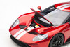 1/18 AUTOart 2017 Ford GT (Liquid Red with Silver Stripes) Car Model