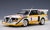 1/18 AUTOart Audi Quattro S1 RALLY MONTE CARLO 1986 H.MIKKOLA/A.HERTZ #6 Car Model