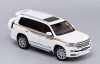 1/18 Toyota Land Cruiser GXR LC200 (White) with Spare Tire Version A Diecast Car Model