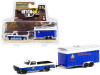 1987 Chevrolet M1008 Pickup Truck Blue and White with Communications Trailer (SEMO) "New York State Emergency Management Office" "Hitch & Tow" Series 22 1/64 Diecast Model Car by Greenlight