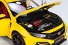 1/18 LCD 2020 Honda Civic Type-R Type R TypeR FK8 (Yellow) Diecast Car Model