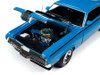 1/18 Auto World 1970 Mercury Cougar Eliminator Competition Blue with Black Stripes Diecast Model Limited