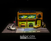 1/64 Magic City Yellow Rocket Bunny Double Floor Showroom Diorama Model Scene (Car models NOT included)