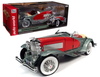 1/18 Auto World 1935 Duesenberg SSJ Speedster (Red & Silver) Diecast Car Model