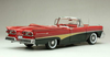 1/18 1958 Ford Fairlane 500 Open convertible (Torch Red & Raven Black) Diecast Car Model