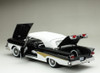 1/18 Sunstar 1958 Ford Fairlane 500 Closed Convertible (White & Raven Black) Diecast Car Model