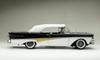 1/18 Sunstar 1958 Ford Fairlane 500 Closed Convertible (White & Raven Black) Diecast Car Model