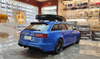  1/18 Well Audi RS6 (C7) Diecast full open Blue Diecast Car Model