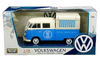 1/24 Volkswagen VW Bus Type 2 T1 Pickup Food Truck (Cream & Blue) Diecast Car Model