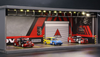1/64 G-Fans Six-Car Garage ADVAN YOKOHAMA theme Diorama with LED Lights (car models NOT included)