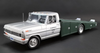 1/18 ACME 1970 Ford F-350 Ramp Truck - Brut - Allan Moffat - DDA Exclusive (Silver and Green) Diecast Car Model