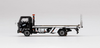 Isuzu N-Series Vehicle Flatbed Transporter RHD (Right Hand Drive) LBWK Black 1/64 Diecast Model by True Scale Miniatures