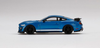 1/64 Mini GT Ford Mustang Shelby GT500 Ford Performance Blue Metallic with White Stripes Diecast Car Model