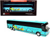 Prevost X3-45 Coach Bus "Dallas" "Greyhound Go Far" Turquoise 1/87 (HO) Diecast Model by Iconic Replicas