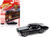 1971 Chevrolet Chevelle SS 454 Tuxedo Black with White Stripes "Class of 1971" Limited Edition to 7754 pieces Worldwide "Muscle Cars USA" Series 1/64 Diecast Model Car by Johnny Lightning