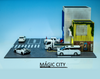 1/64 Magic City Japanese Street View Cola Mall & Trailer Shop Diorama (car models and figures NOT included)